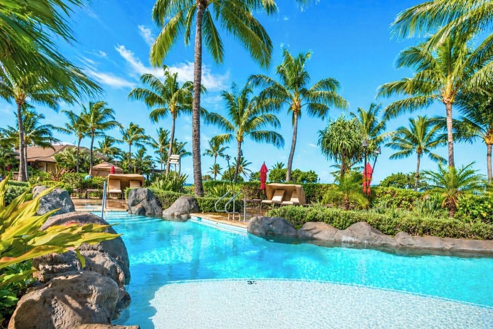 The lazy river is the best way to relax while the kids enjoy their dedicated pools. Honua Kai is perfect for families! 