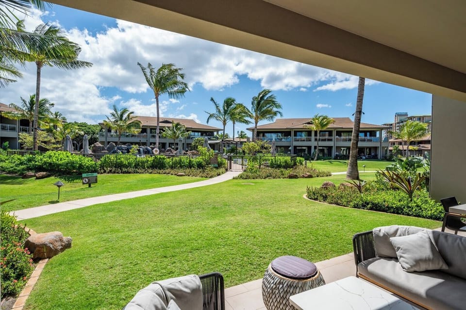 Bright blue skies and lush green landscapes right outside your door 