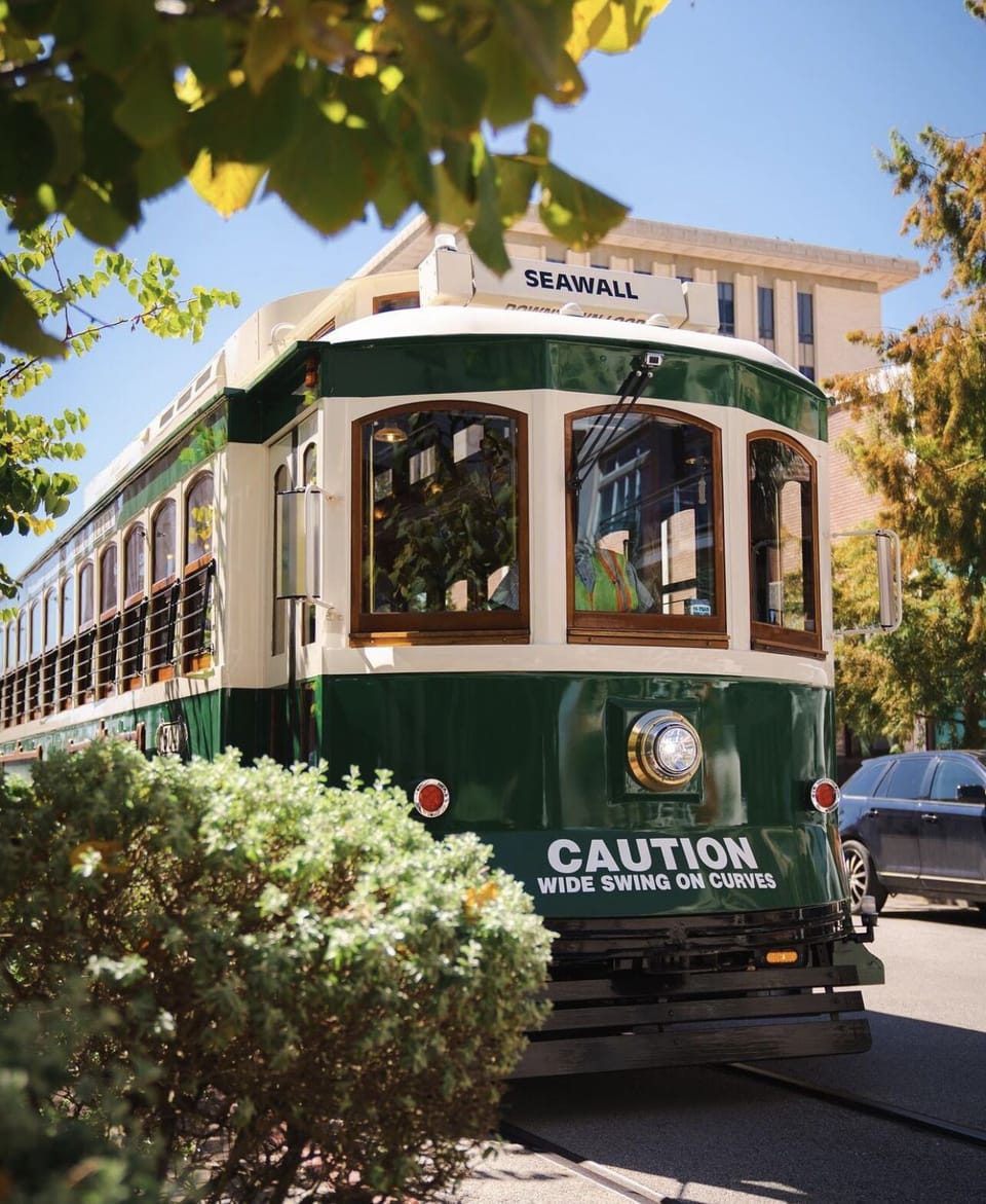 Ride around Galveston Island on the very popular trolly system.  All ages love i