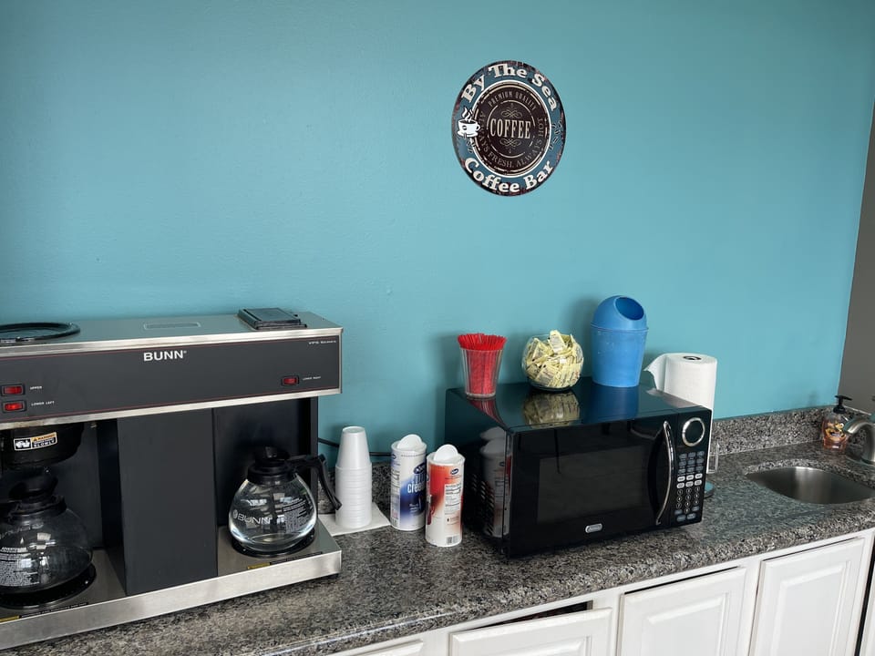 Enjoy complimentary coffee as you embark on your stress free vacation