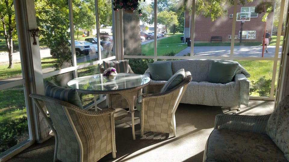 Front porch summer setting 
