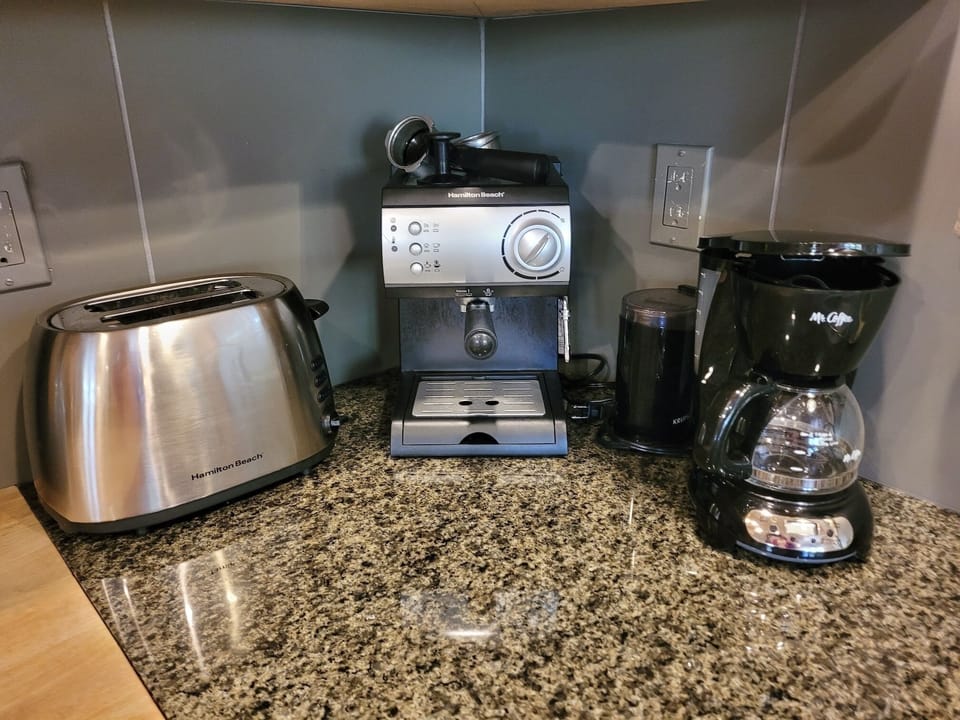Espresso machine and regular coffee maker...
