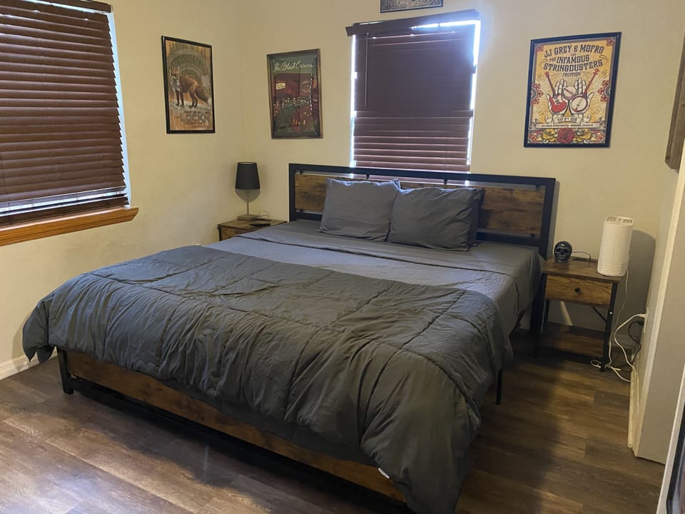 King in master bedroom