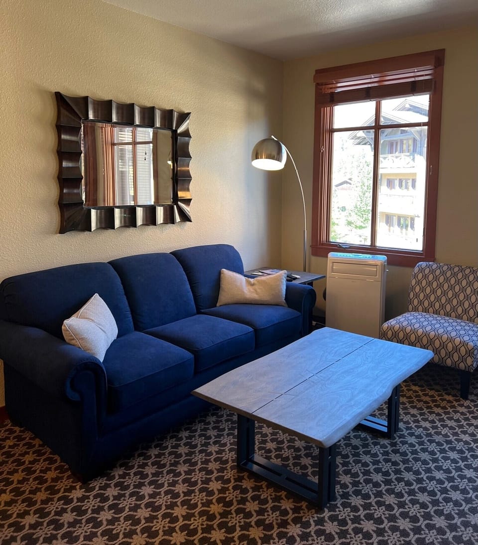 Living room with Queen Sleeper Sofa