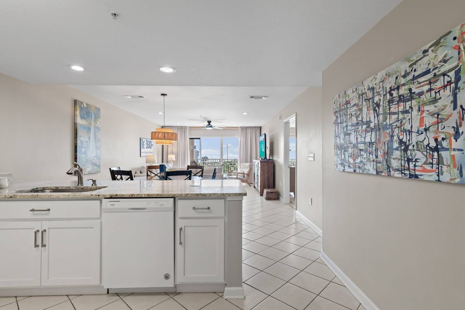 Kitchen overlooking Dining & Family ~ Great for Entertaining!
