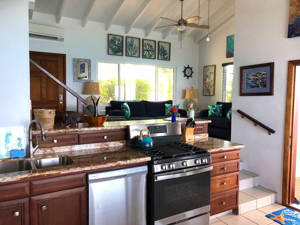 Kitchen towards living room