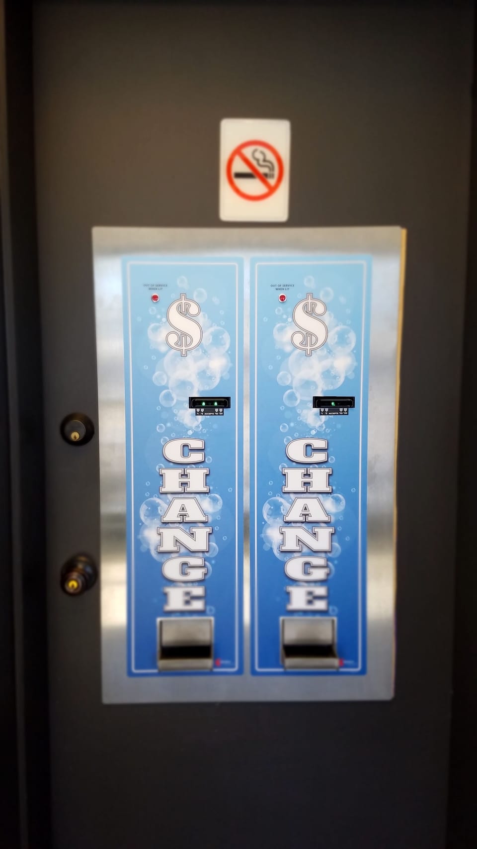 Get change right at the Laundry Mat!