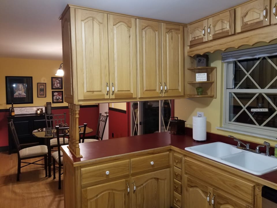 Fully Equipped Kitchen due for remodel in late February