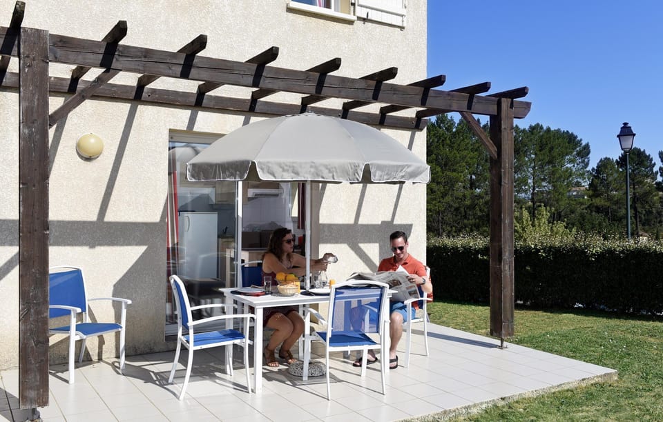 Unwind on the balcony or terrace after a wonderful day outside!