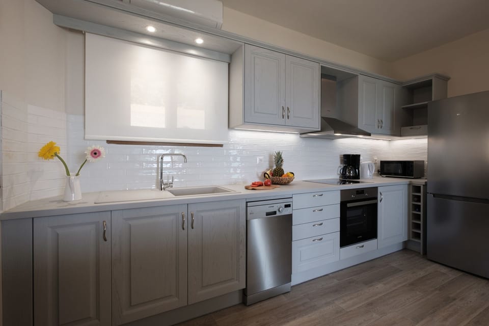 Armikes Beachfront  Suite 2 Afionas Corfu Kitchen 