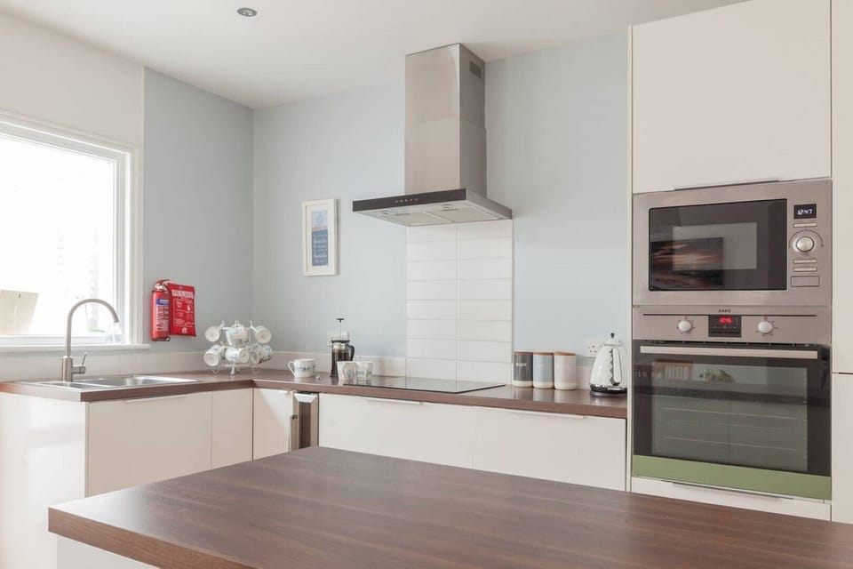 The large fully equipped kitchen - perfect for meals in together
