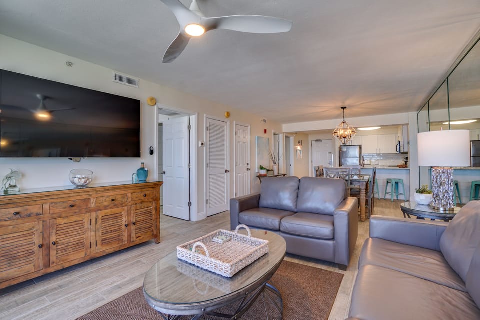View into Living Area from the Balcony