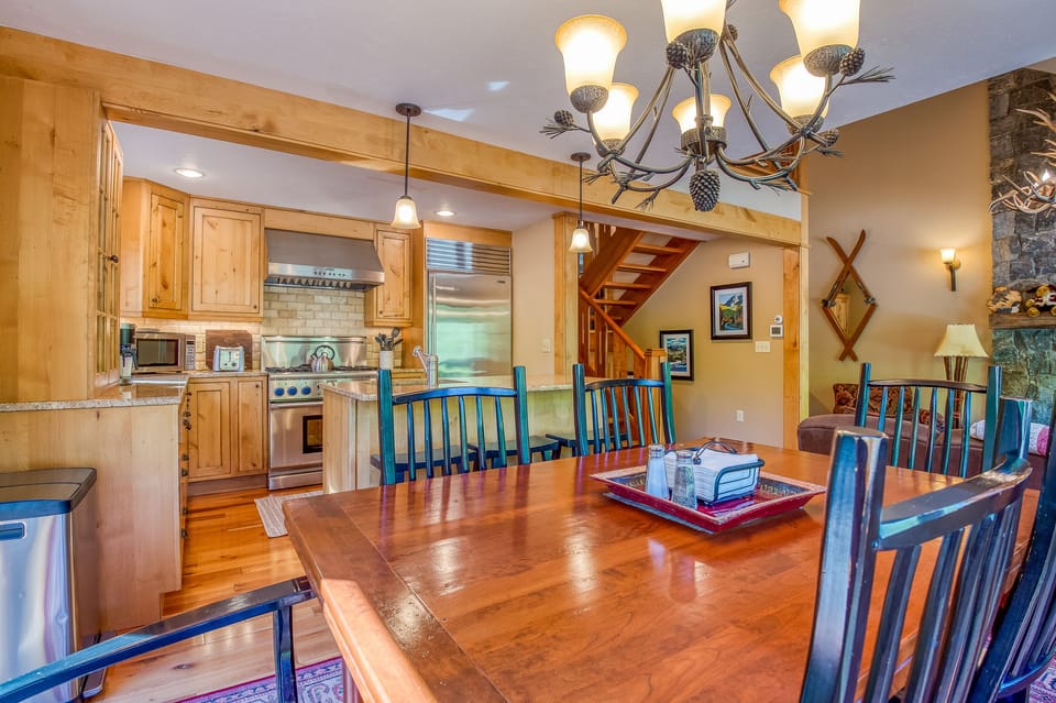 Kitchen and dining area