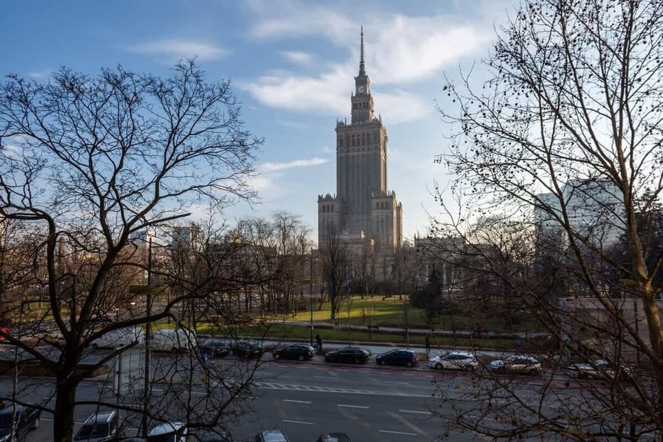 The building is located in the center of the capital.