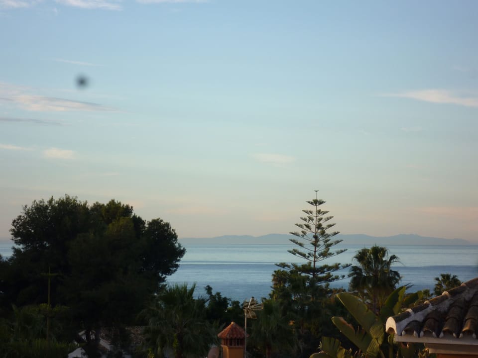 sunset, view from the roof terrace