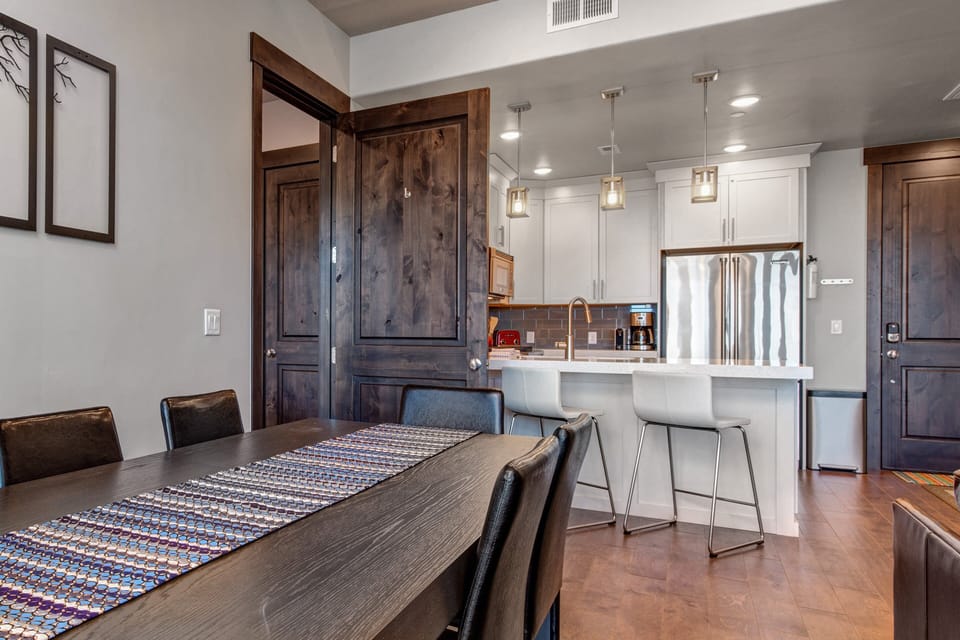 Dining Area with Private Balcony Access
