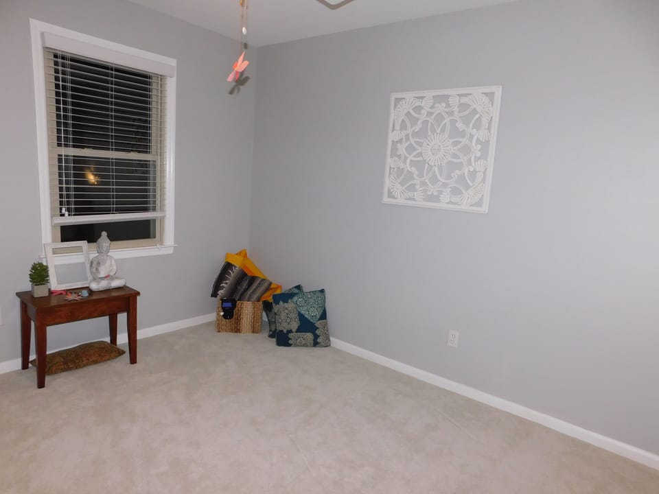 Yoga/ exercise room, ironing, space for blow up bed upon request
