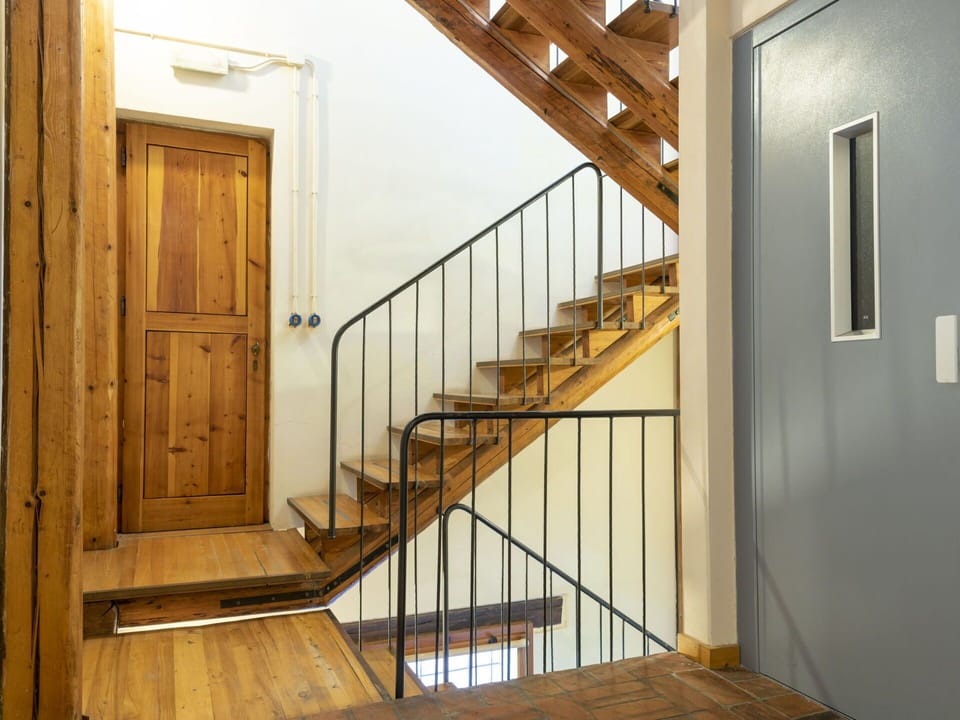 Property, Wood, Interior Design, Flooring, Stairs, Floor, Paint, Wood Stain, Wall