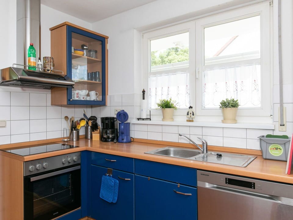 Kitchen Sink, Countertop, Cabinetry, Sink, Property, Window, Plant, Tap, Building, Kitchen