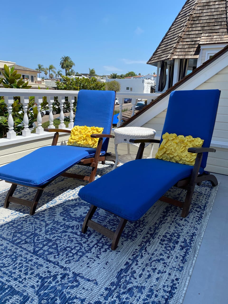 Upstairs Master Suite Balcony with Sunset  Ocean Views!