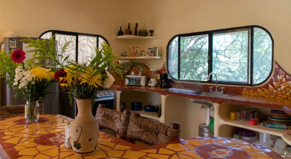 Riverside eco-home with beautiful canyon views. House in State of Puebla