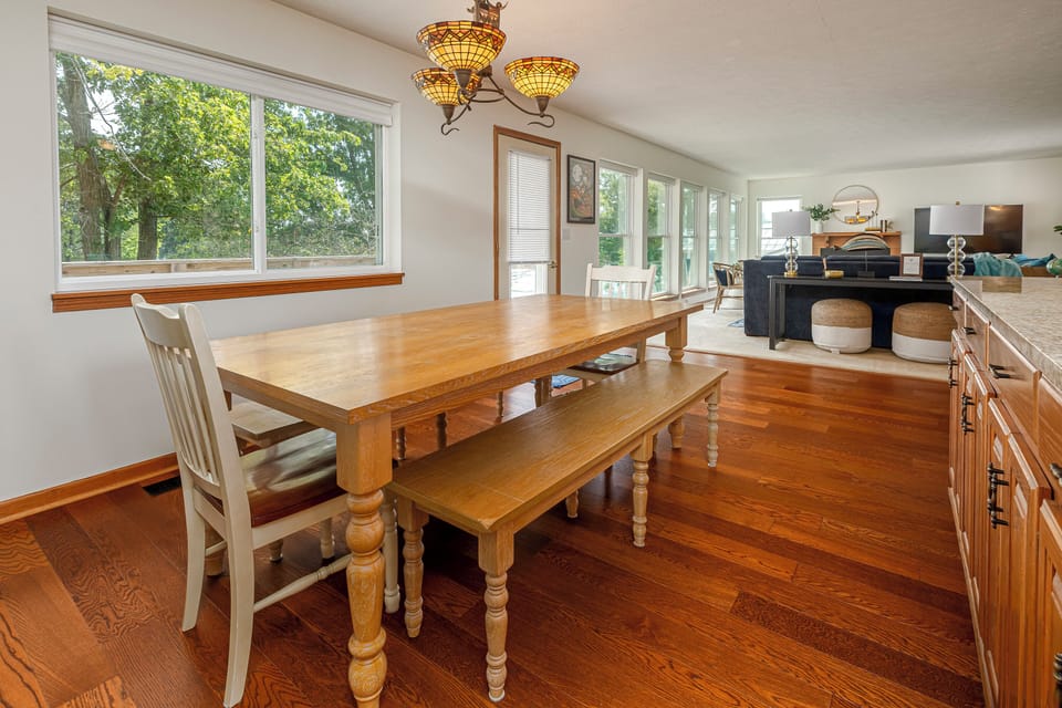 Dining Area overlooks lake