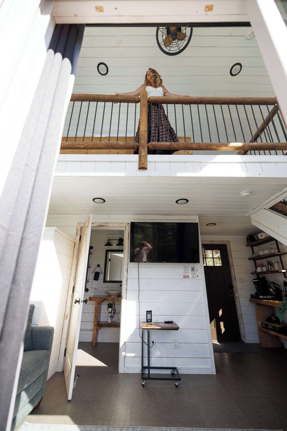 Bright Treetop cabin views from the upper level, surrounded by East Zion scenery and peaceful Southern Utah landscape.
