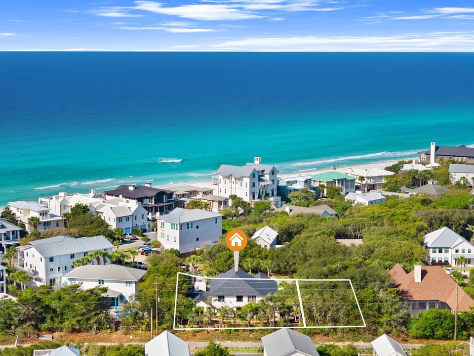 port 30a
house in front is Sea the View
Tall beach front house is boardwalk