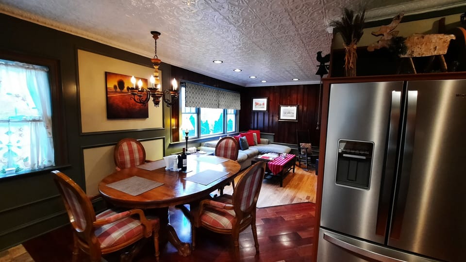 Living Room, dining room and kitchen connected and ideal for group interactions