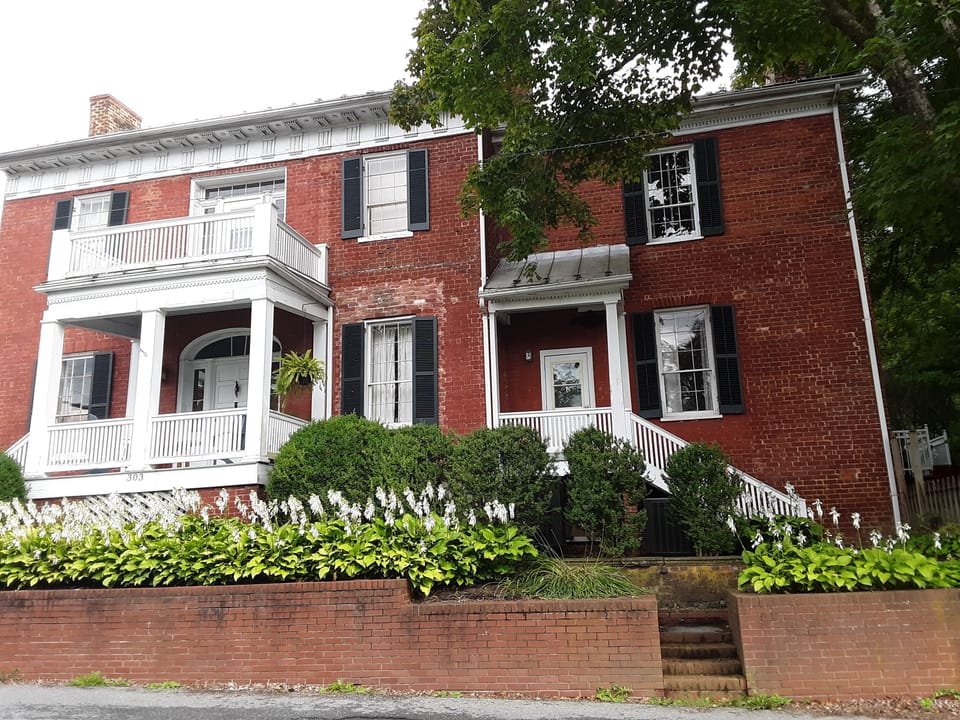 Historic North Garden House.  Right side rental with private entrances and patio