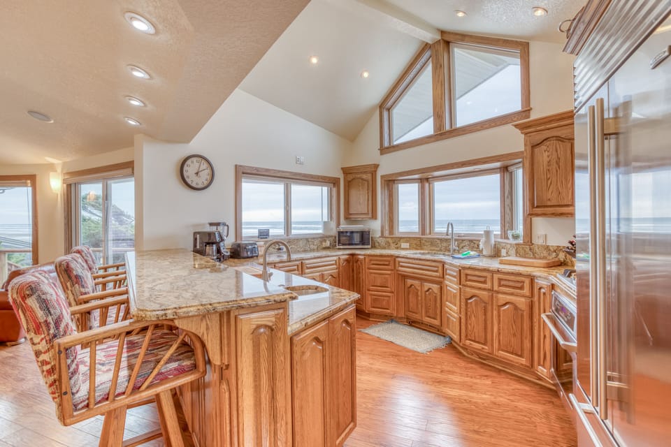 Spacious Kitchen with natural sunlight
