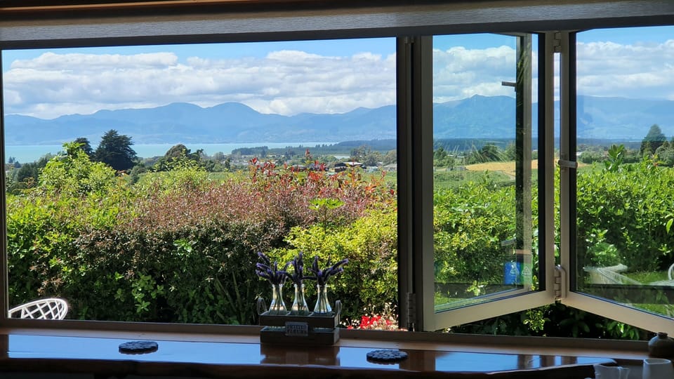 Enjoy gorgeous views across the bay and a vino at night with the city lights.