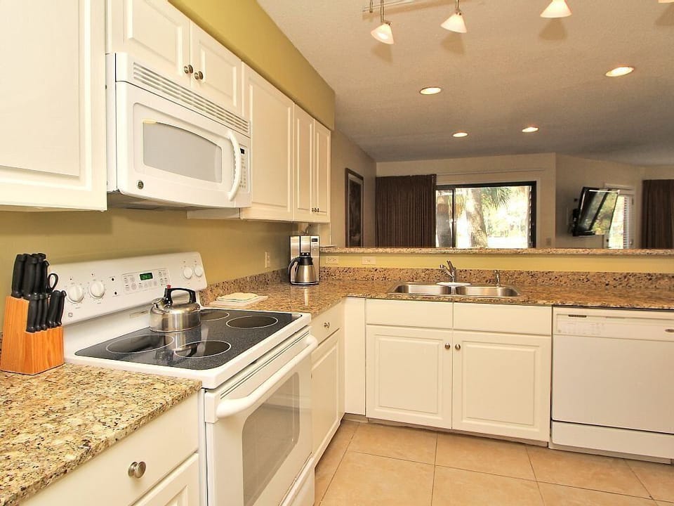 Fully stocked kitchen