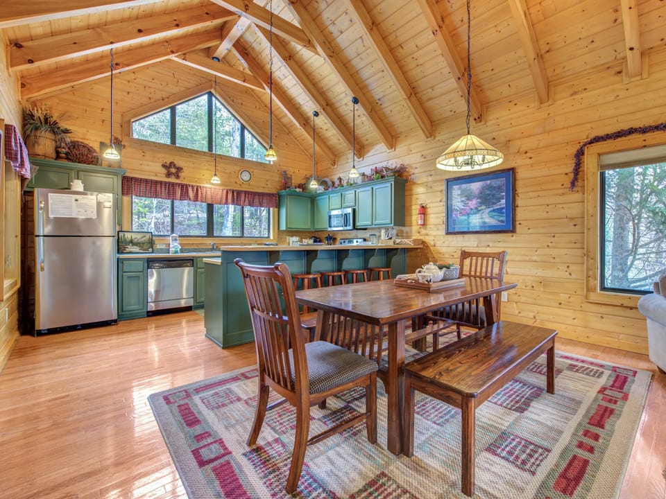 Open Concept Kitchen and Dining Area