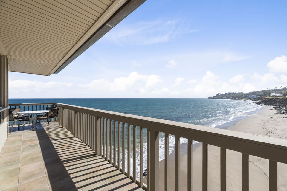 Private deck w/ ocean view