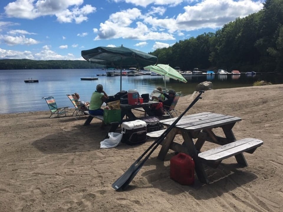 Private beach, walking distance