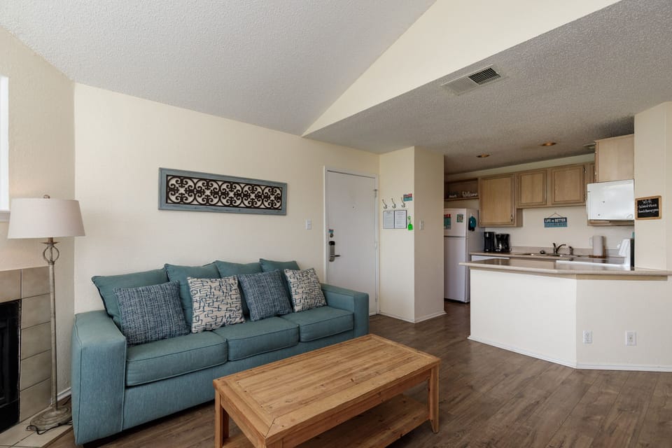 Open-plan living zone