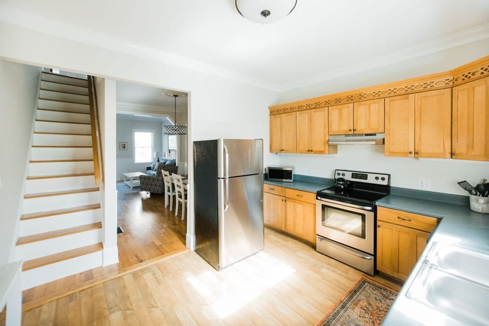 At the back of the home, you'll find the spacious kitchen!