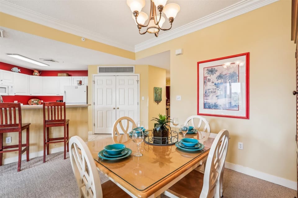 Dining Table with Seating for Four at 2203 SeaCrest