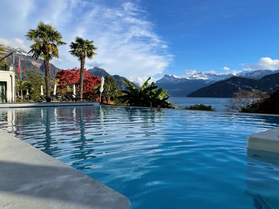 Luxury spa 200m from house. Prices start at CHF 35 from 5pm