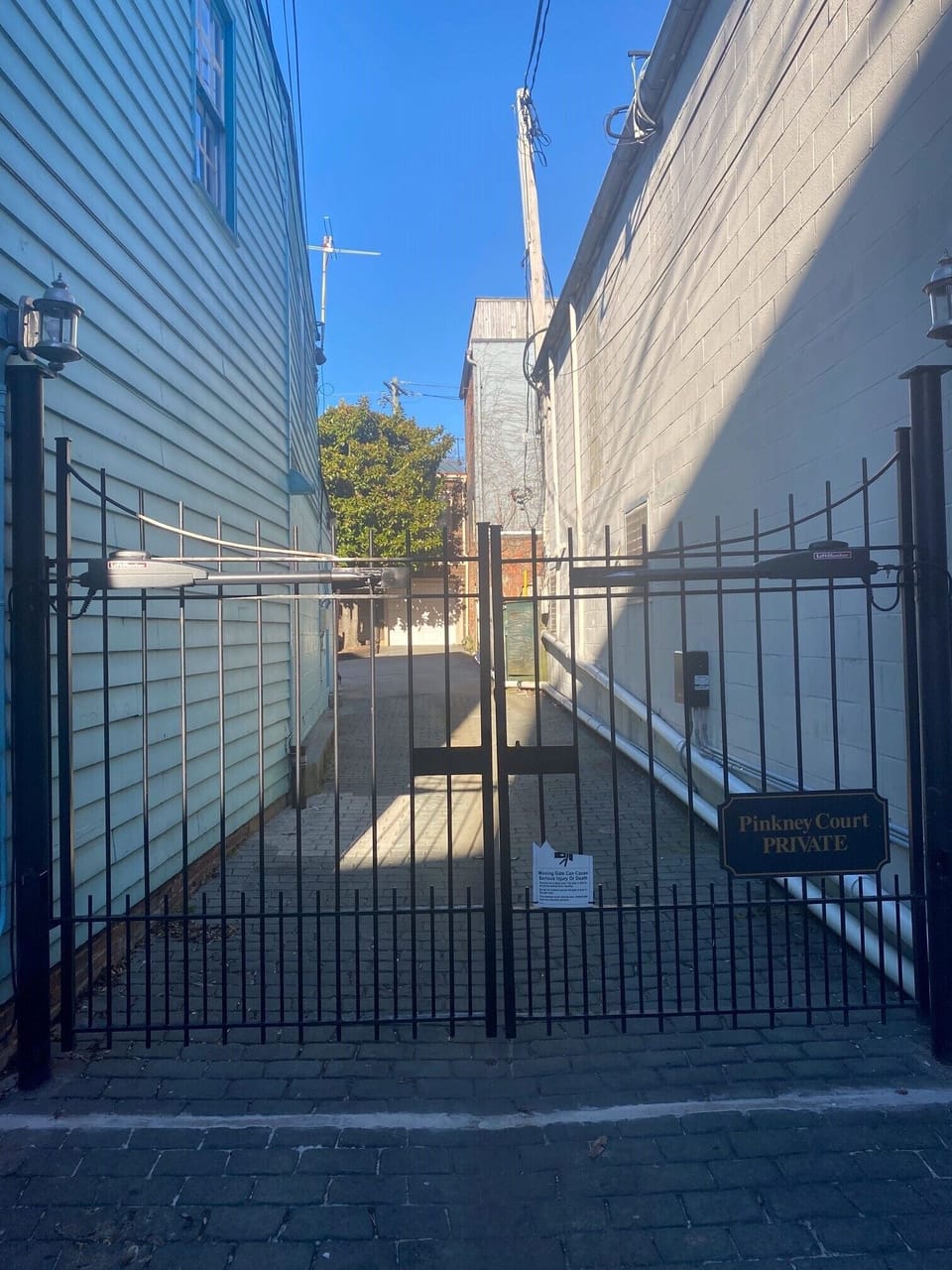 Newly added electric gate for secured parking