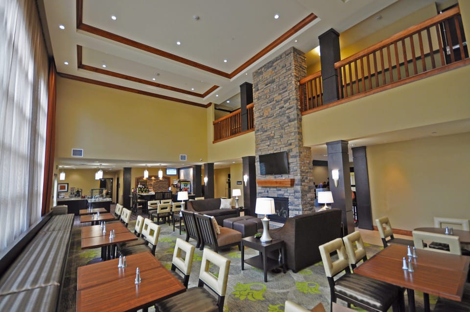 Catch up with loved ones in the common areas.