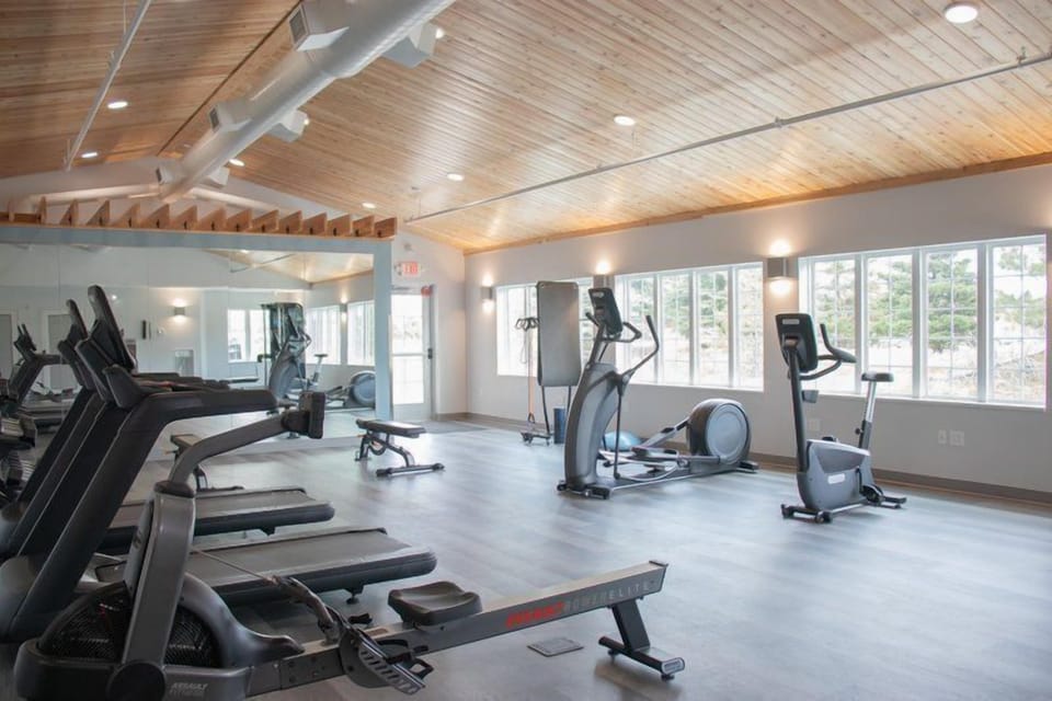 Stay active in our spacious, light-filled gym.