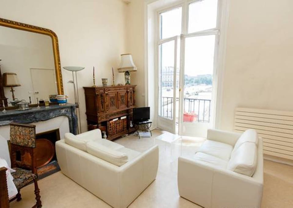 LIVING ROOM WITH BALCONY