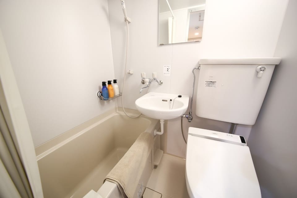 Indoor bathroom and toilet