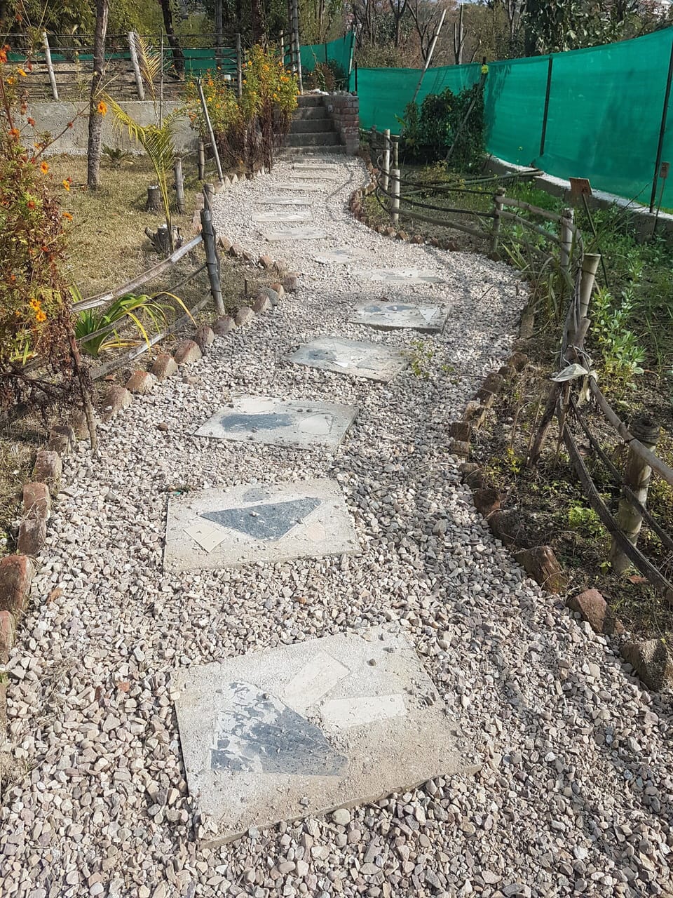 walkway in Small garden at Ekaant Homes 