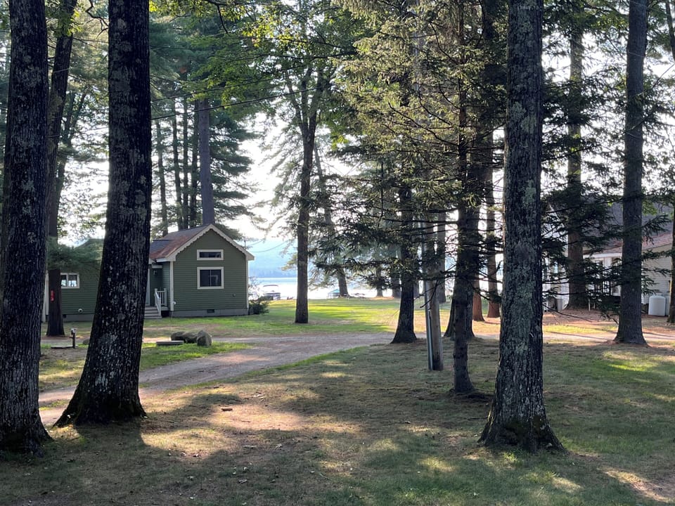 View of the lake from the front porch