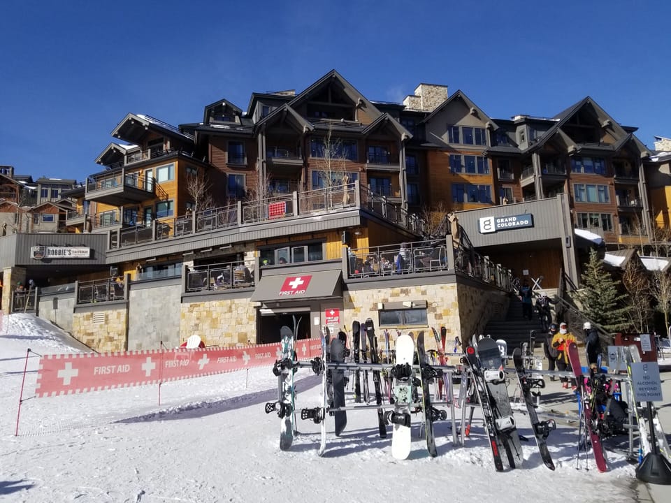 Grand Colorado on Peak 8 is within feet of the lifts for Peak 8.