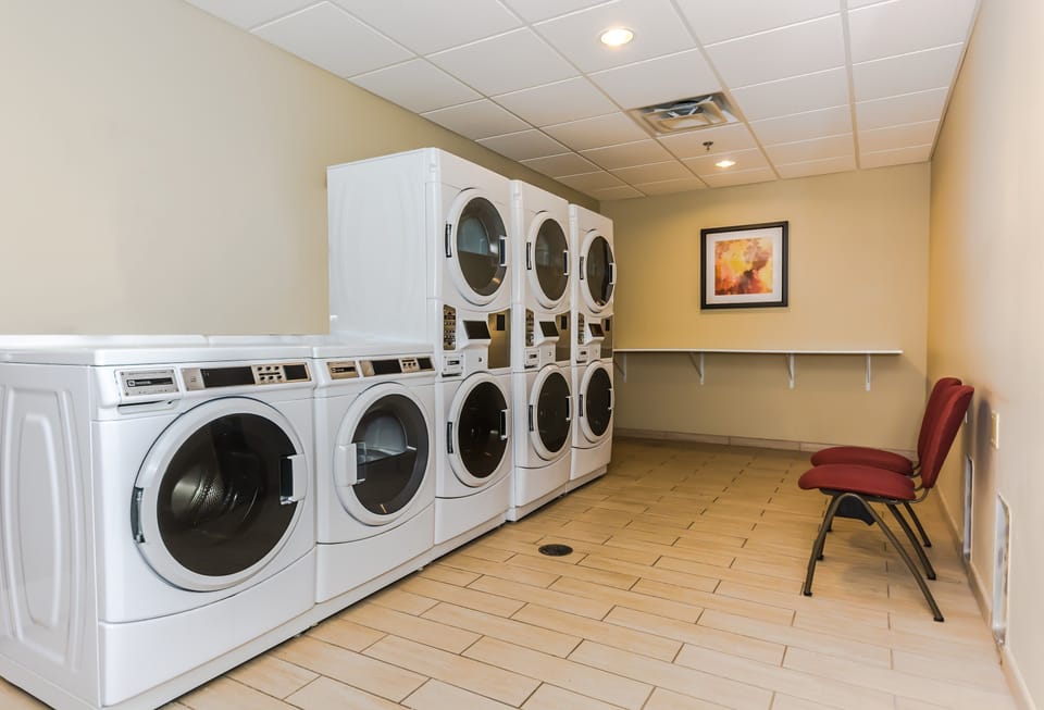 On-site laundry is available.