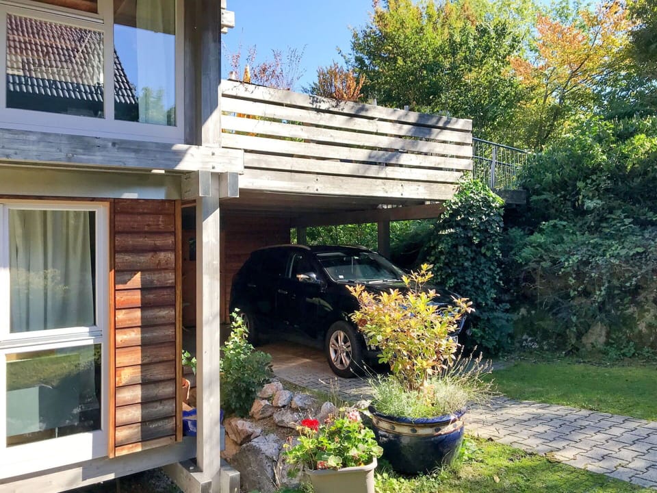 Backyard, Property, Yard, House, Deck, Tree, Roof, Building, Pergola, Landscaping